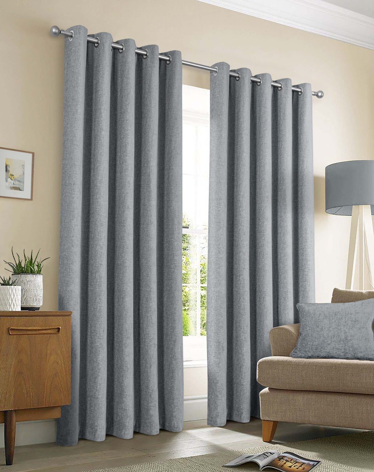 Amberley Interlined Thermal Eyelet Curtain
