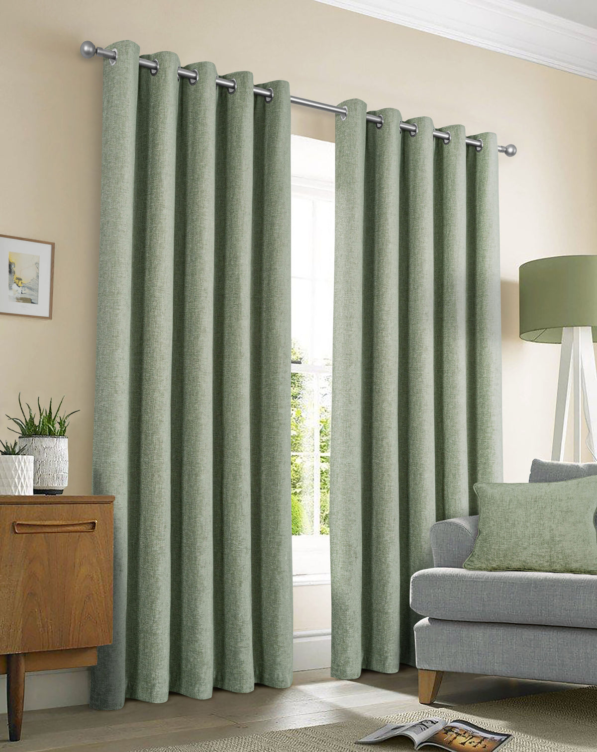 Amberley Interlined Thermal Eyelet Curtain