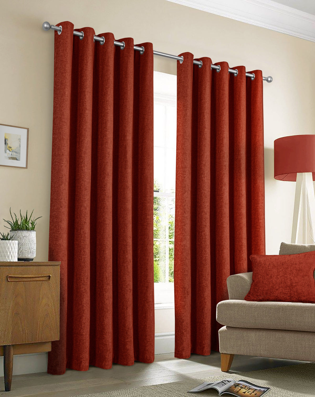 Amberley Interlined Thermal Eyelet Curtain