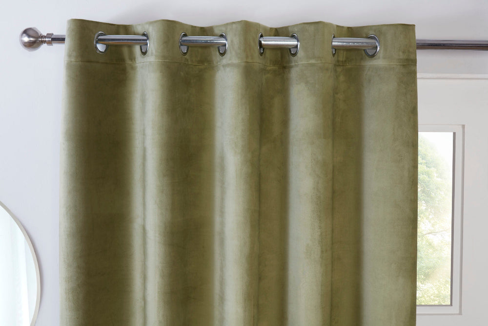 Casa Blackout Eyelet Curtains available in three colours