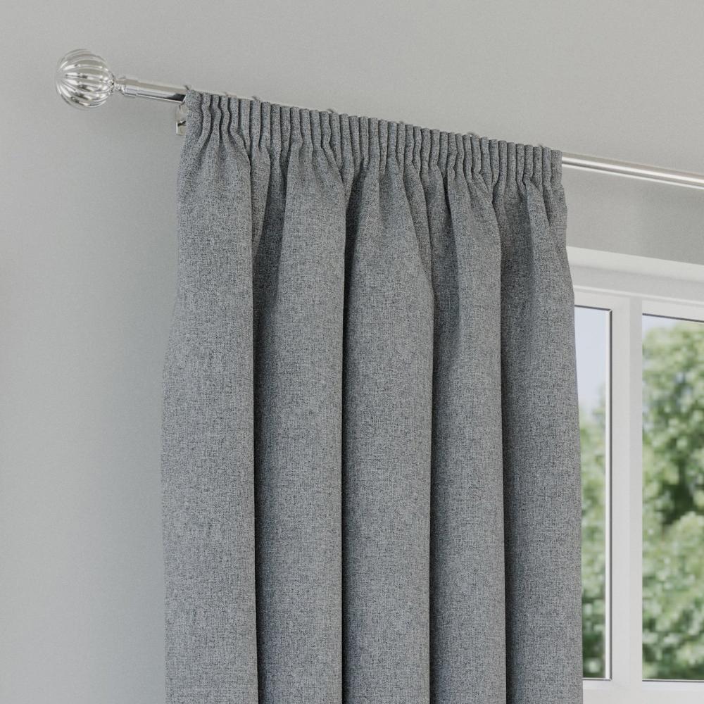 Dallas 100% Blackout Pencil Pleat Curtains