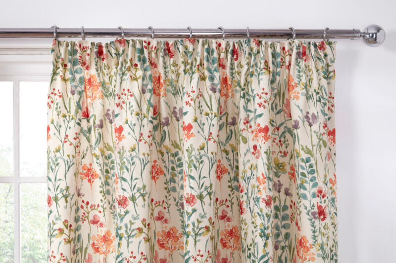 Amaryllis Pencil Pleat Curtains