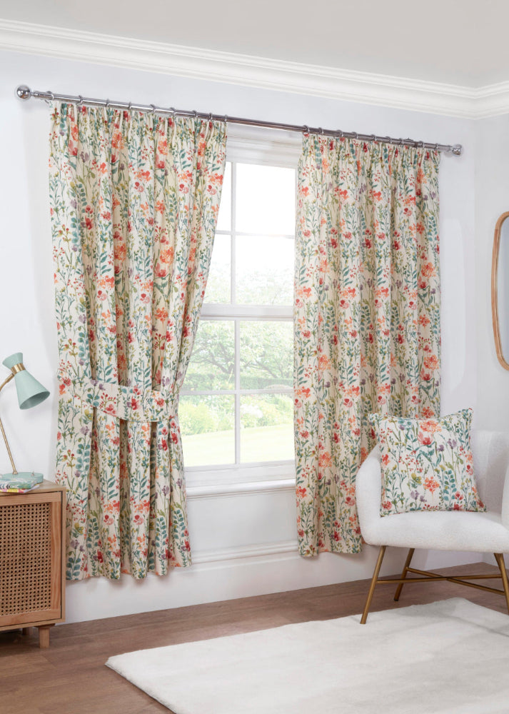 Amaryllis Pencil Pleat Curtains