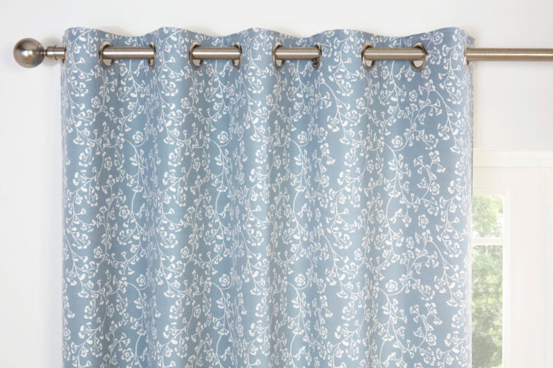 Sade eyelet curtains available in two colours