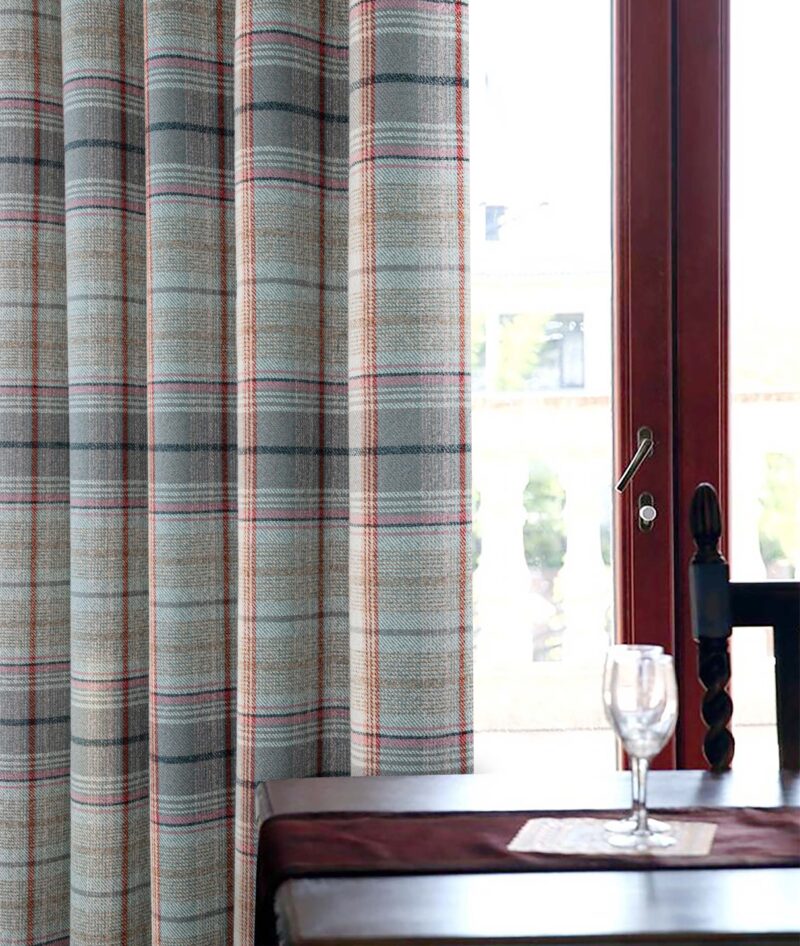 Gleneagles 100% Blackout Lined Eyelet Curtain In 2 Colours