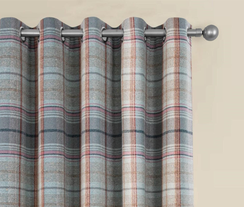 Gleneagles 100% Blackout Lined Eyelet Curtain In 2 Colours