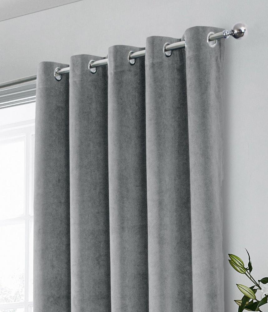 Hampton Blackout Velvet Eyelet Curtain