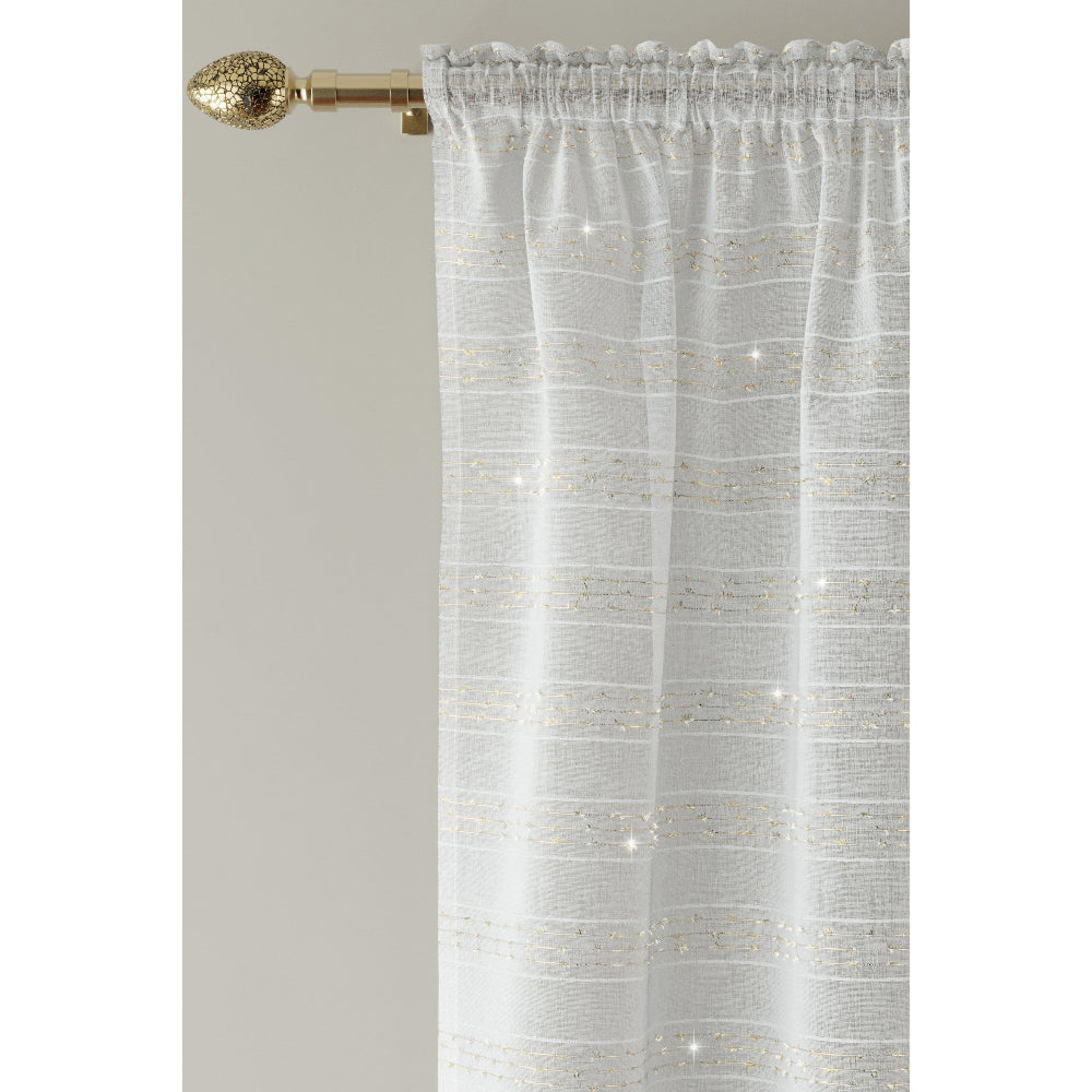 Lima Lurex Striped Voile Panel