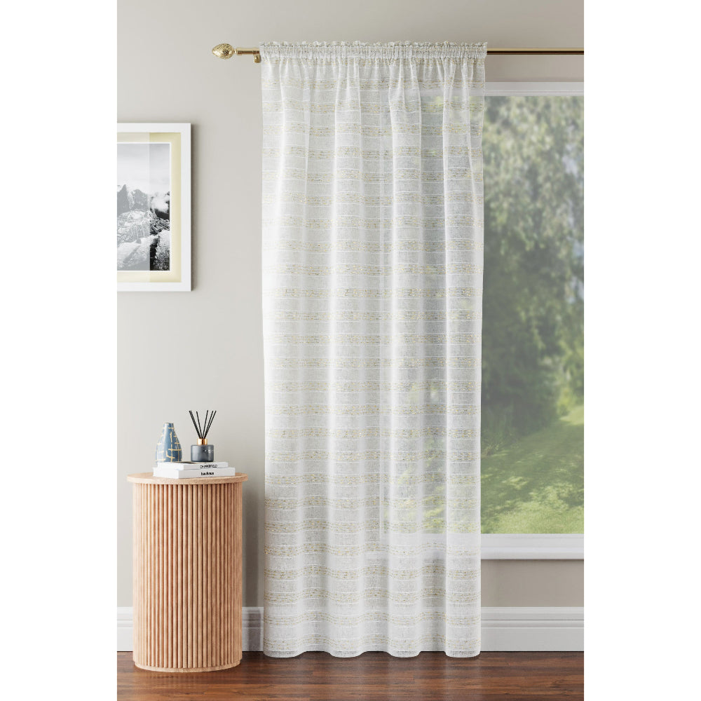 Lima Lurex Striped Voile Panel