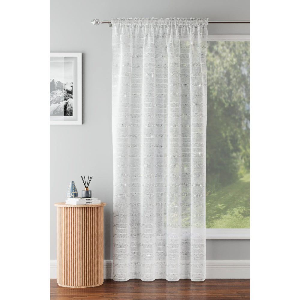 Lima Lurex Striped Voile Panel