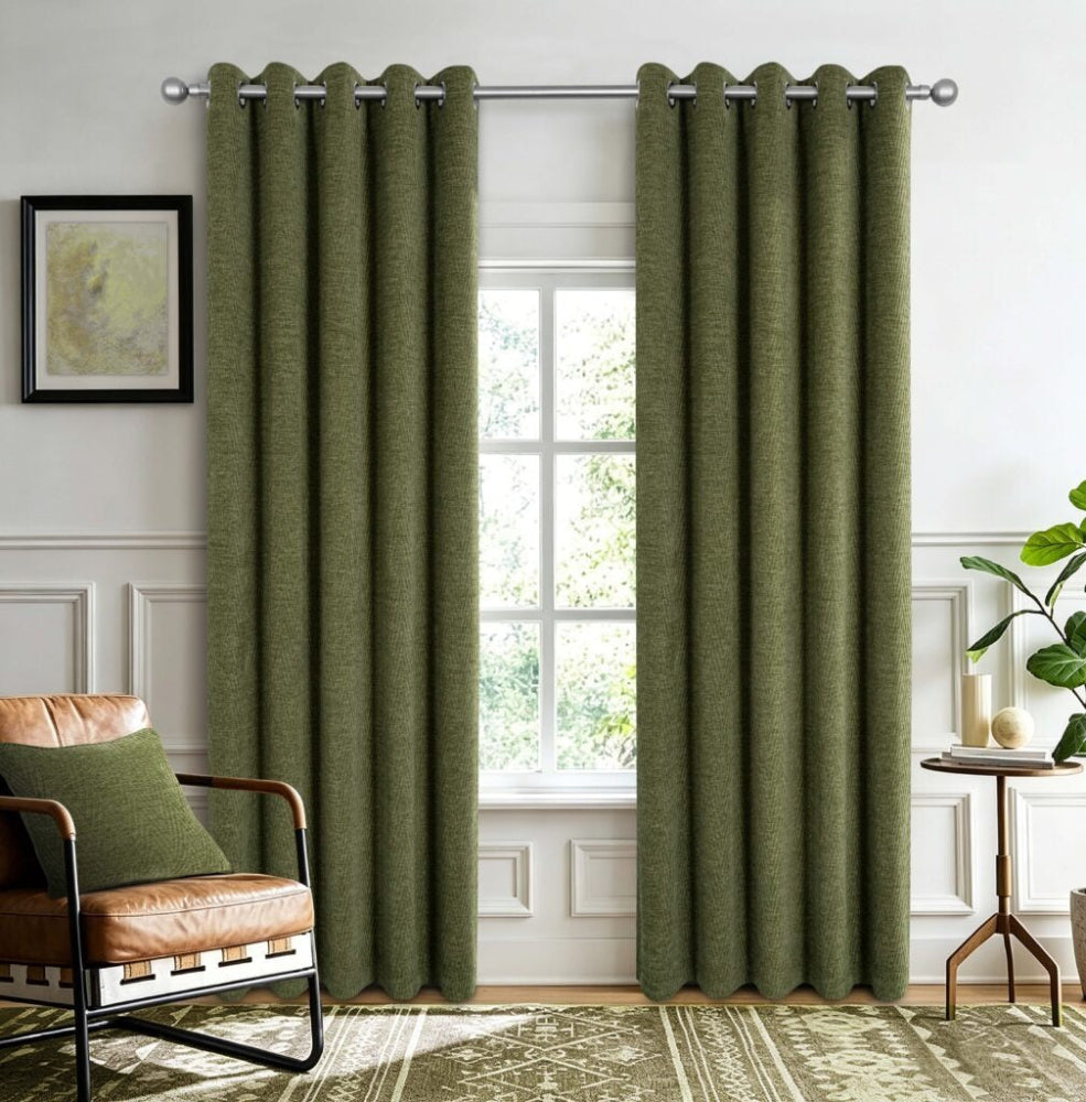 Langley Thermal Lined Eyelet Curtains in 5 Colours