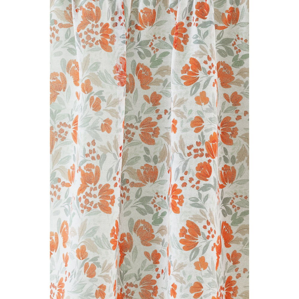 Mia Floral Print Voile Panel