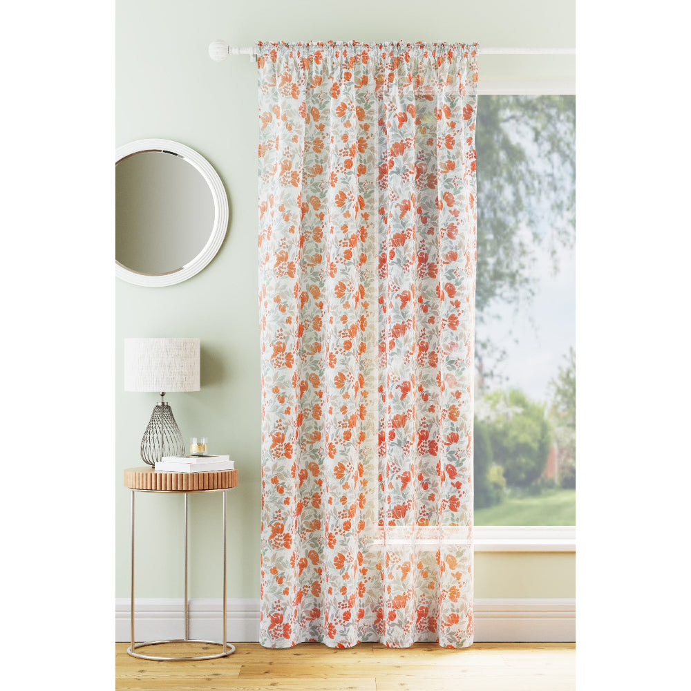 Mia Floral Print Voile Panel
