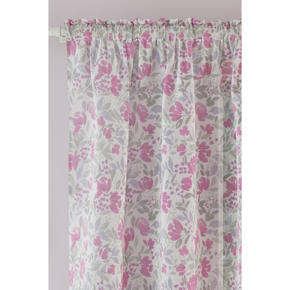 Mia Floral Print Voile Panel