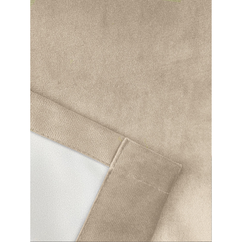 Oxford 100% Blackout thermal Pencil Pleat Curtains Cream