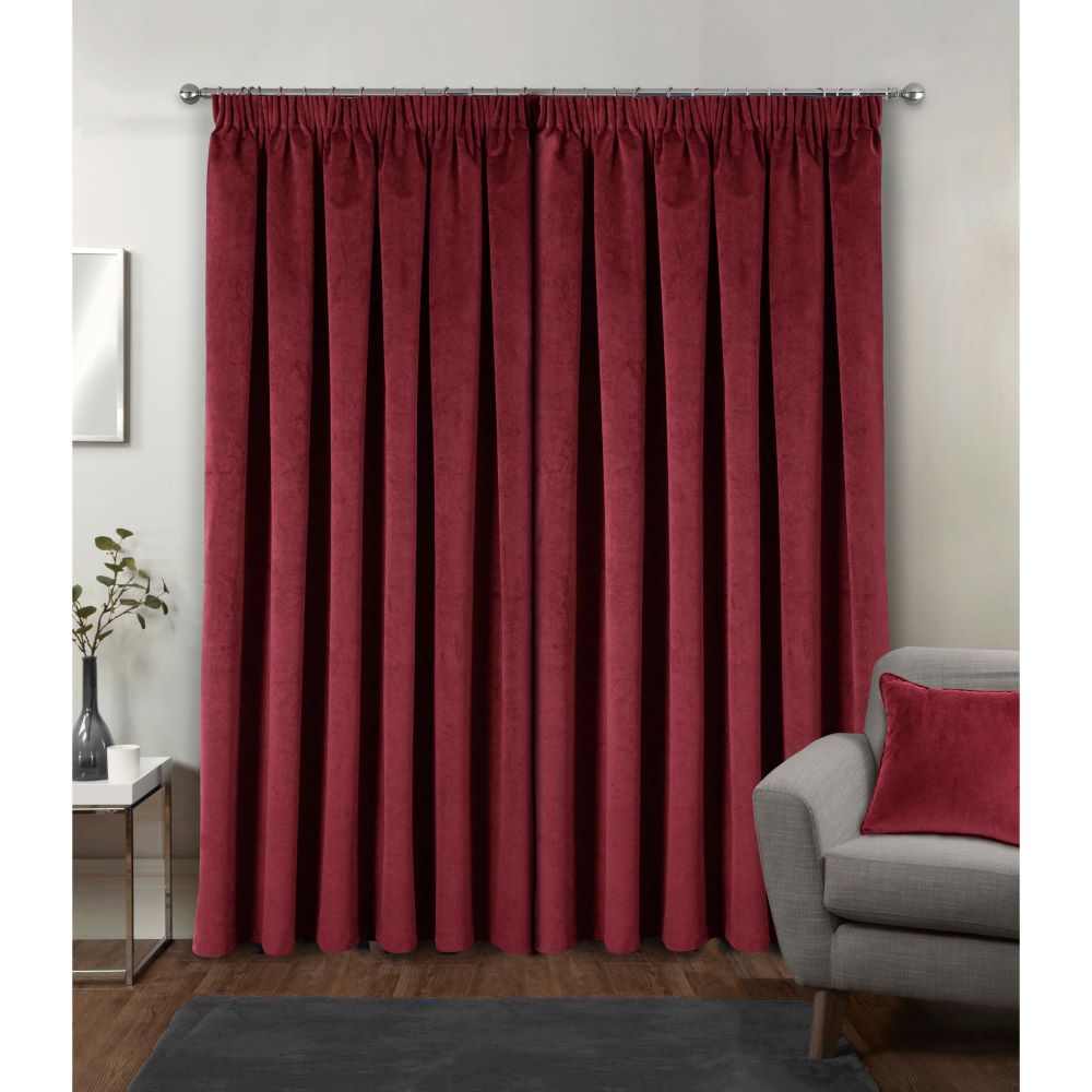 Oxford 100% Blackout thermal Pencil Pleat Curtains Cream