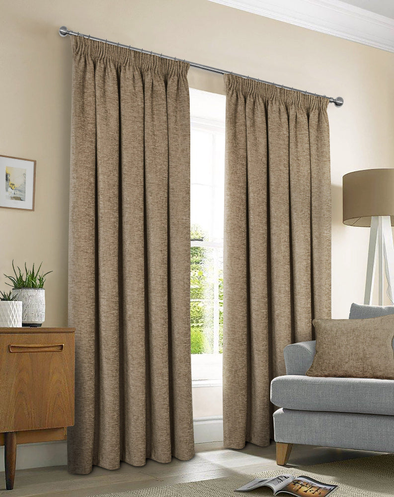 Washington Pencil Pleat Curtains available in two colours