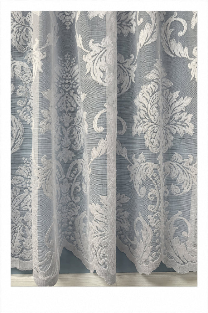 Damask net curtain