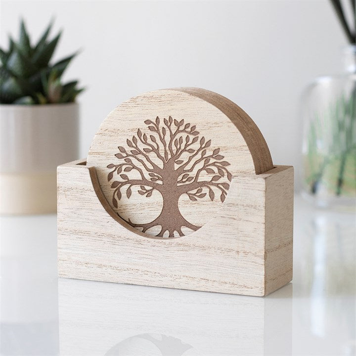 Tree Of Life Engraved Coasters WAS £12.99 NOW ONLY