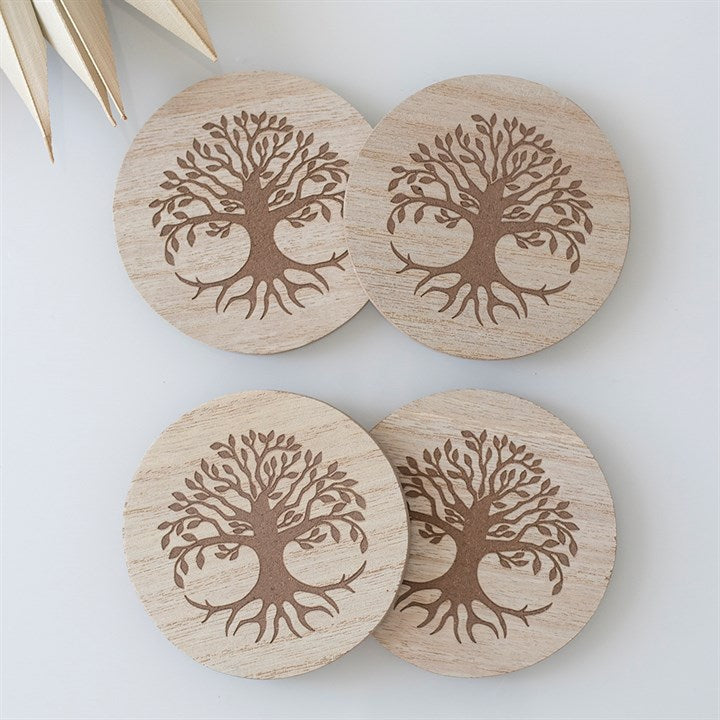 Tree Of Life Engraved Coasters WAS £12.99 NOW ONLY