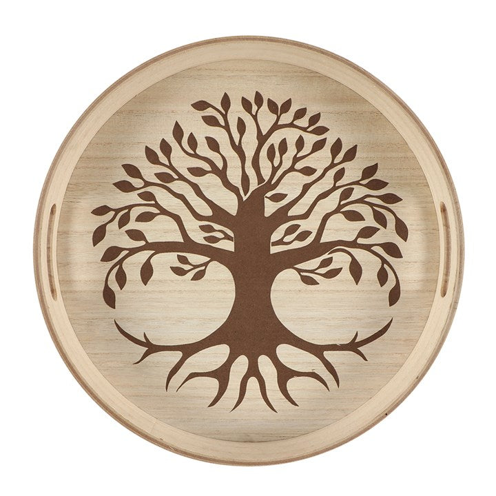 Tree Of Life Wooden Engraved Tray WAS £24.99 NOW ONLY